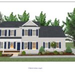 Katahdin Colonial 3 (Gable Roof) Font Porch Render