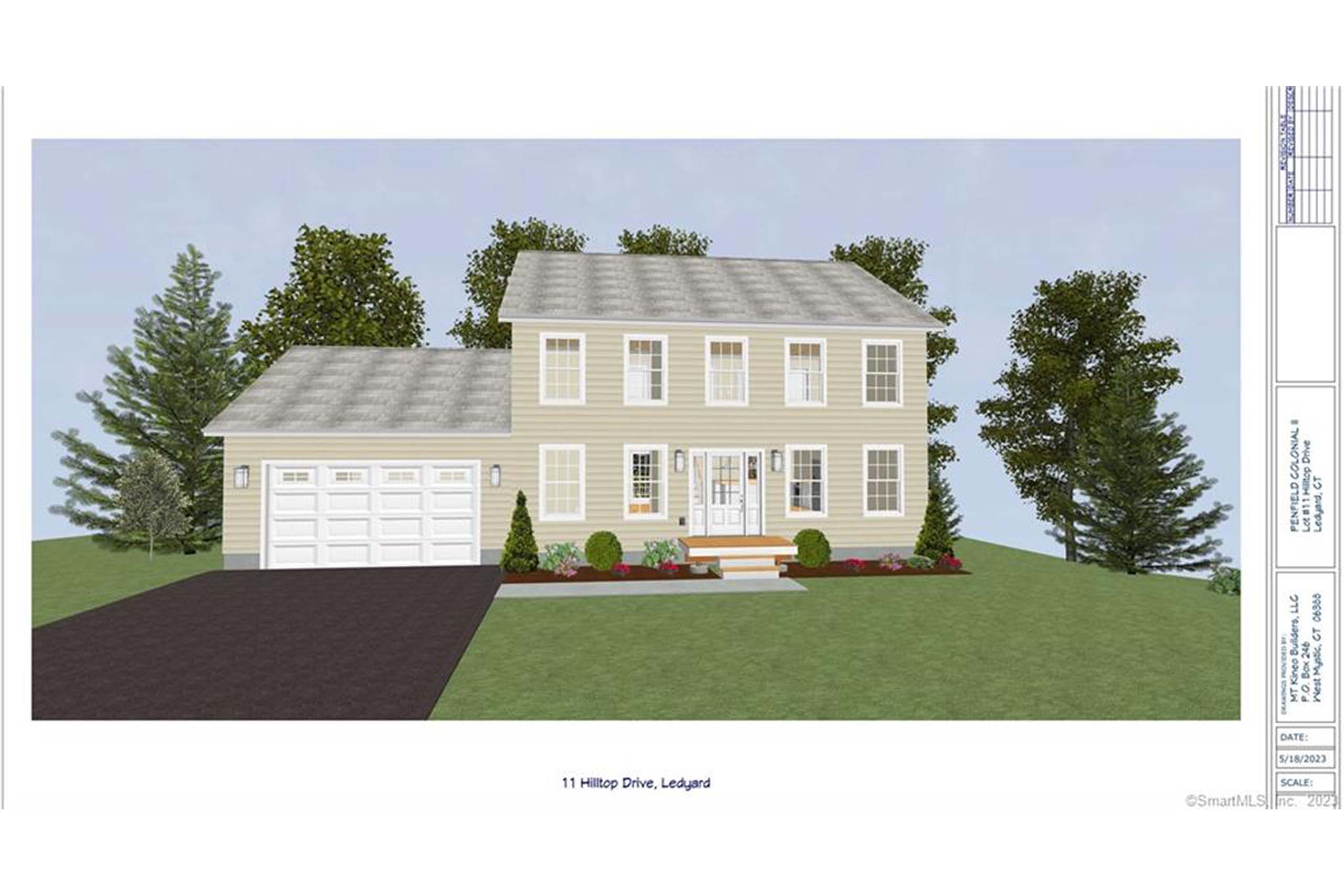 11 Hilltop Drive Front Rendering